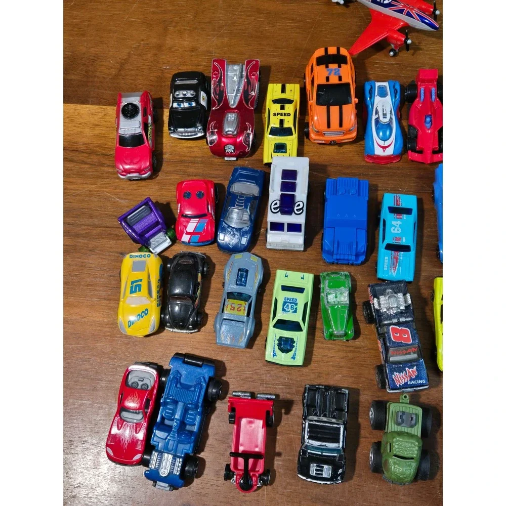 Mixed Toy Vehicle Lot 40+ Pc Hot Wheels Disney Cars Motorcycles Plane Trucks